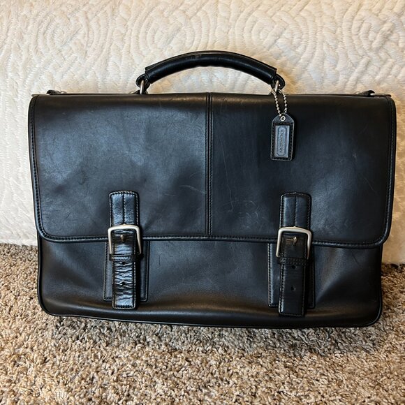 Leather Coach Briefcase - Picture 3 of 3
